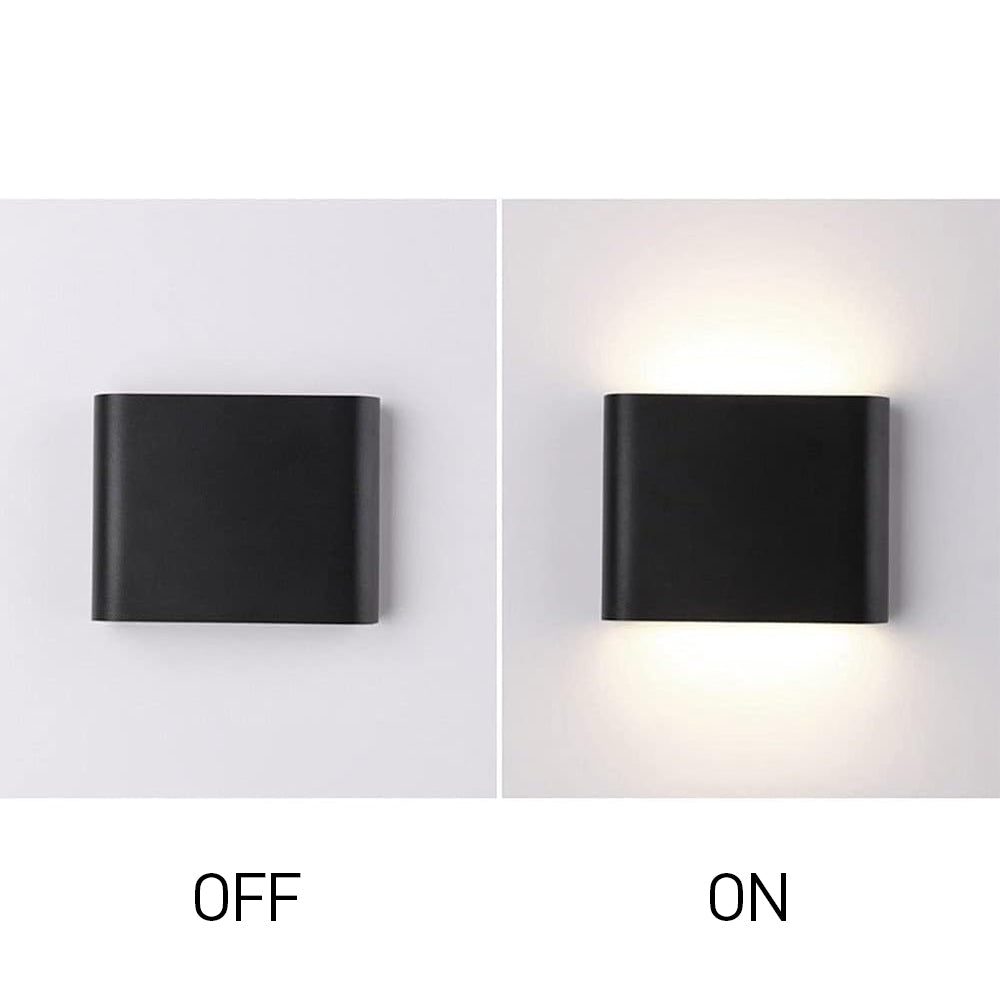Moderne wasserdichte Außenlampe – Aluminium-Wandlampe mit Auf- und Abwärtslicht, IP65