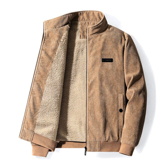 Winddichte Corduroy Jas Heren – Warm & Stijlvol voor Herfst en Winter