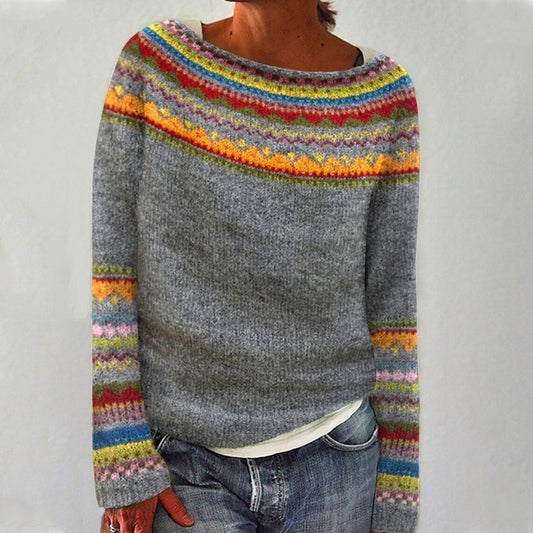 Retro Damestrui met Print – Comfortabel en Stijlvol