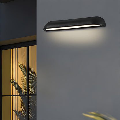 Nordische einfache schwarze LED-Außenwandleuchte