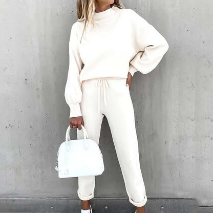 Damen Zweiteiliger Anzug – Elegantes Set mit Bluse und Hose