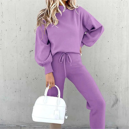 Damen Zweiteiliger Anzug – Elegantes Set mit Bluse und Hose