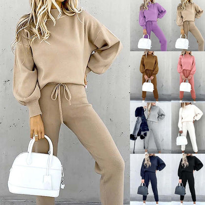 Damen Zweiteiliger Anzug – Elegantes Set mit Bluse und Hose