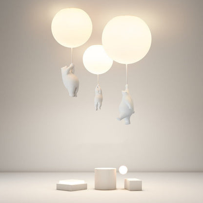 SkyDream – Kinderkamer Hanglamp met Beer & Ballon | LED Plafondlamp met Magisch Design