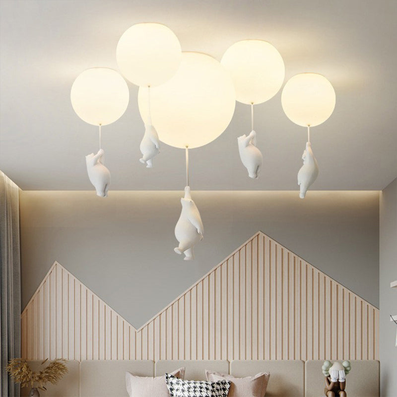 SkyDream – Kinderkamer Hanglamp met Beer & Ballon | LED Plafondlamp met Magisch Design