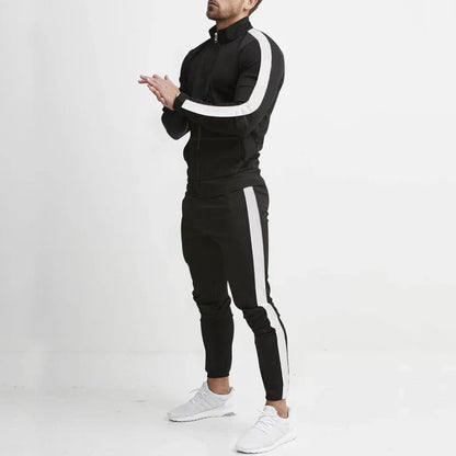 Heren Trainingspak met Strepen – Comfortabel & Stijlvol