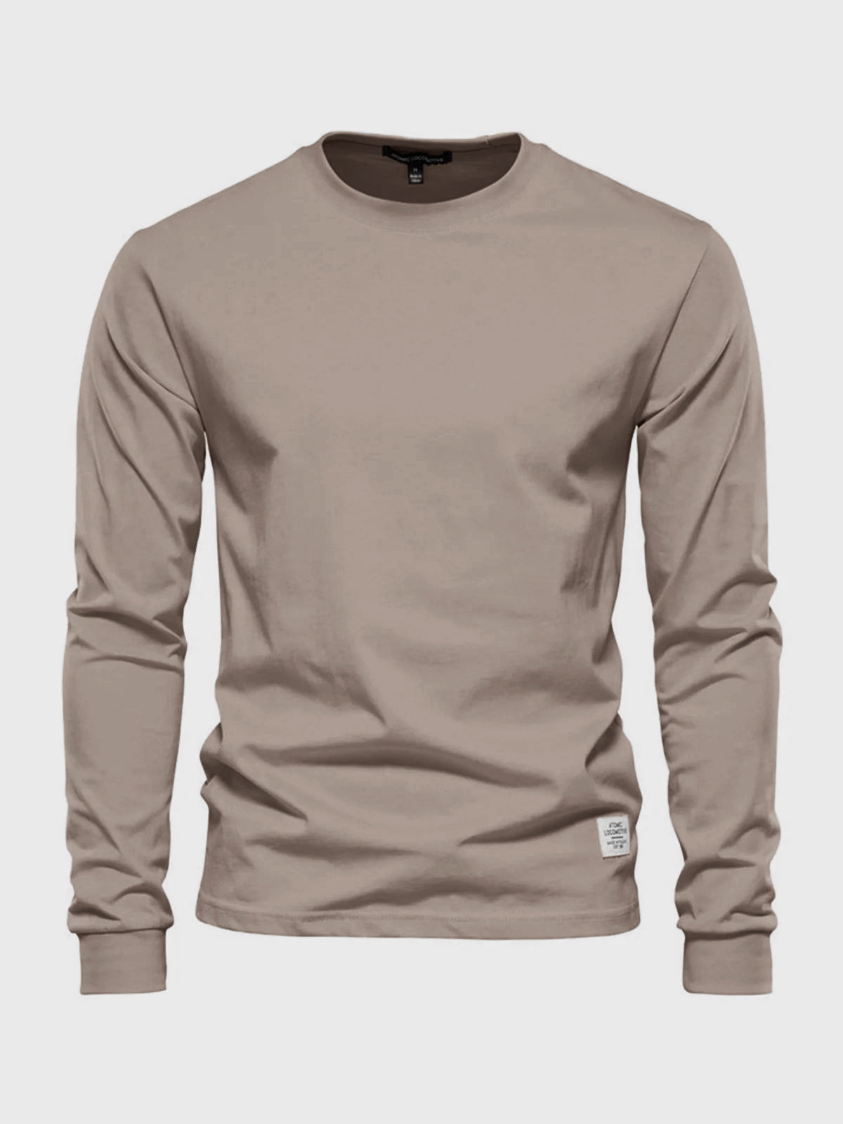 Heren Longsleeve van Katoen met Ronde Hals – Casual & Comfortabel