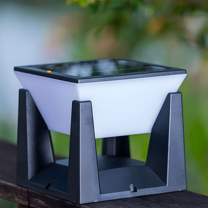 Einfache Solarenergie Schwarze Außen-LED-Wand-/Bodenleuchten