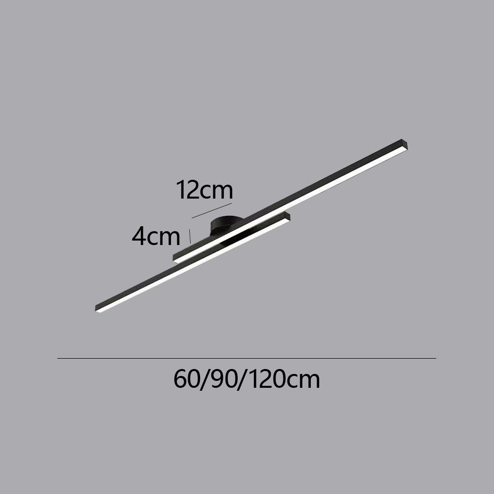Moderne Aluminium LED Plafondlamp – Minimalistisch Semi-Flush Design voor Woonkamer of Hal