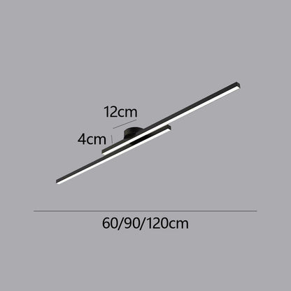 Moderne Aluminium LED Plafondlamp – Minimalistisch Semi-Flush Design voor Woonkamer of Hal