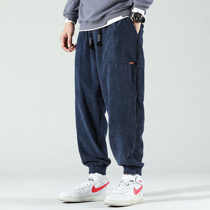 Heren Comfortabele Corduroy Broek met Relaxte Pasvorm