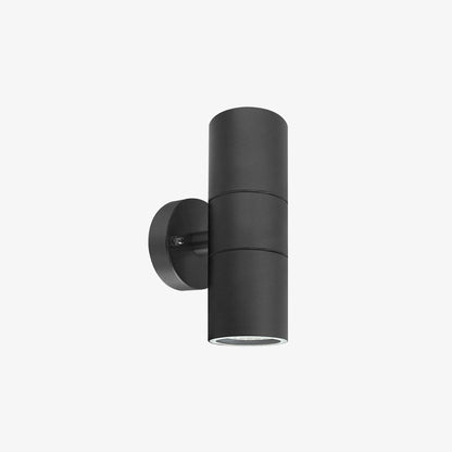 Black Double Up Down Outdoor Wall Light IP65