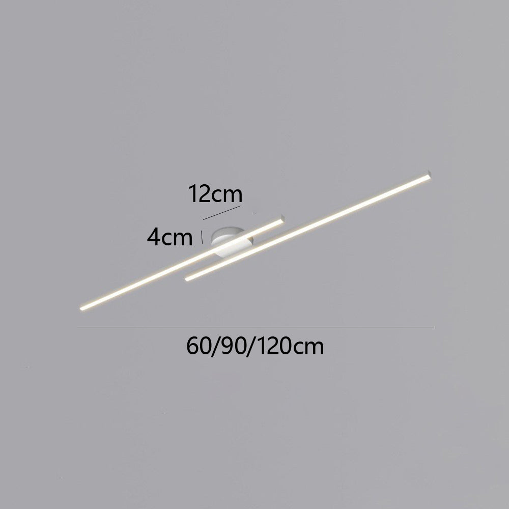 Moderne Aluminium LED Plafondlamp – Minimalistisch Semi-Flush Design voor Woonkamer of Hal