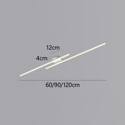 Moderne Aluminium LED Plafondlamp – Minimalistisch Semi-Flush Design voor Woonkamer of Hal