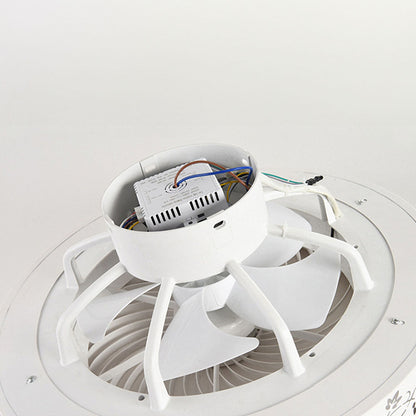 Modern Minimalism Round Wood Ceiling Fans With LED Lights