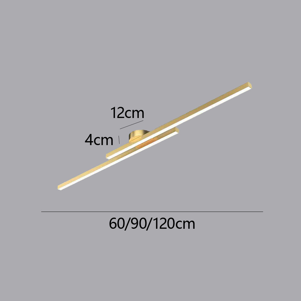 Moderne Aluminium LED Plafondlamp – Minimalistisch Semi-Flush Design voor Woonkamer of Hal