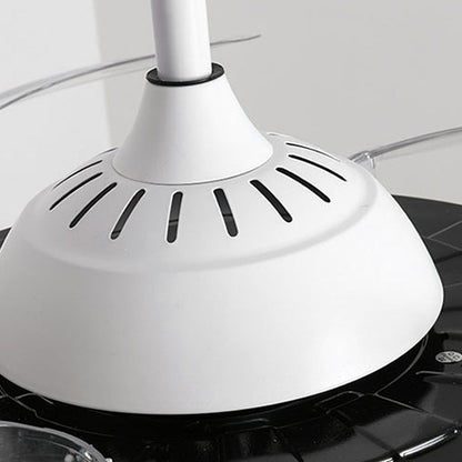 Metal LED Remote Control Ceiling Fan With Light