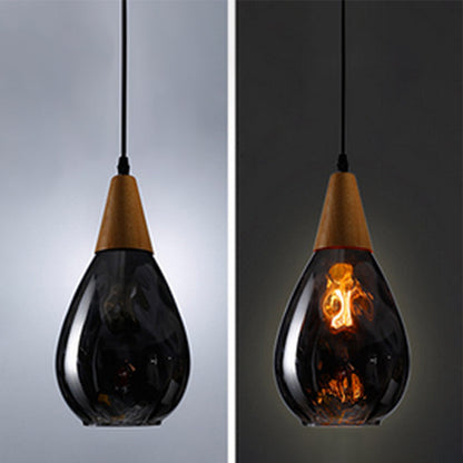 Stylish Teardrop Glass Hanging Pendant Light