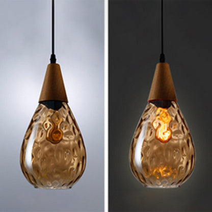 Stylish Teardrop Glass Hanging Pendant Light