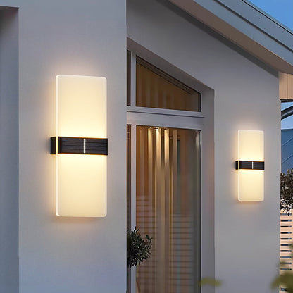 Zonne-energie Waterdichte LED Buitenwandlamp – Modern & Energiezuinig
