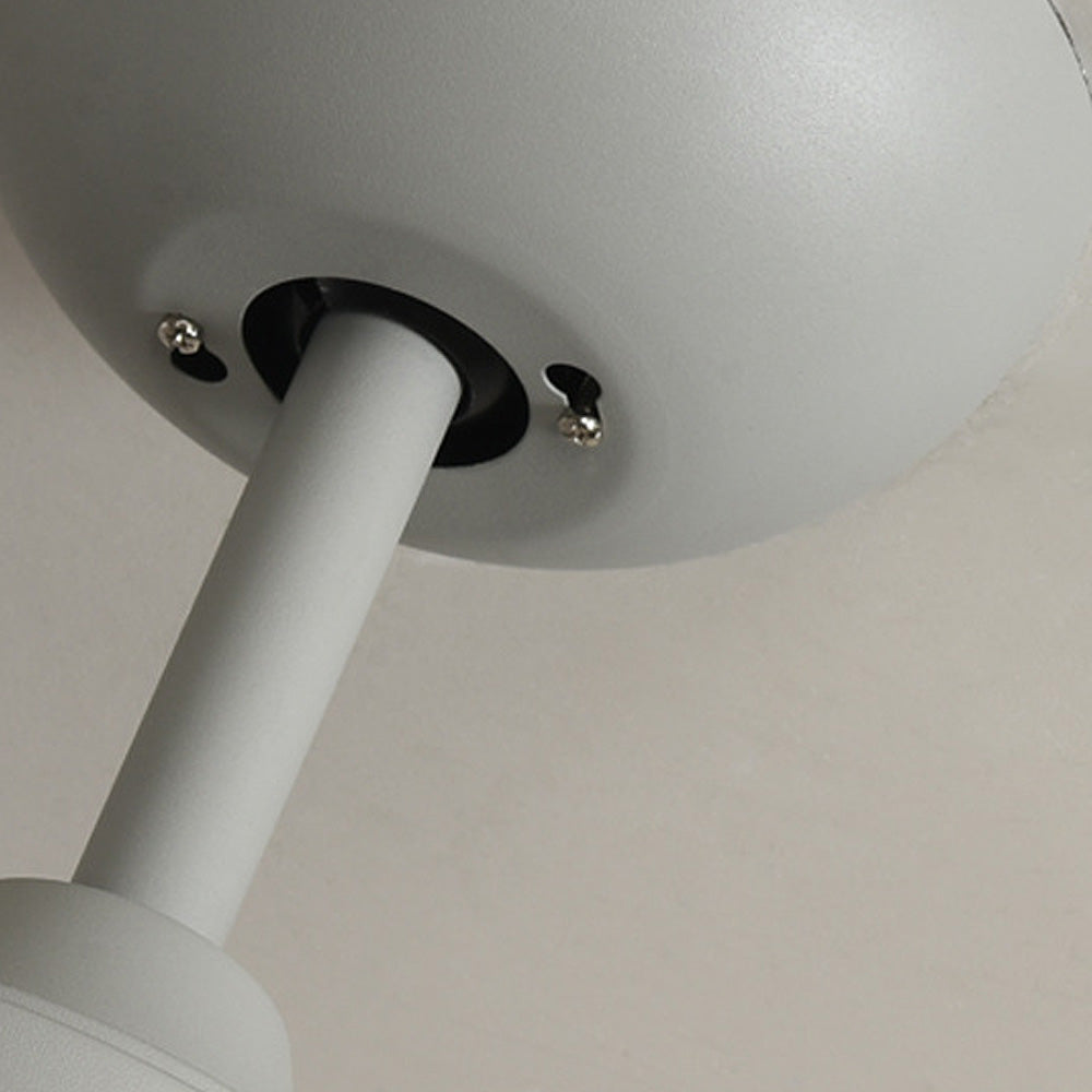 Nordic Modern Simple Flush Ceiling Fan With LED Lighting