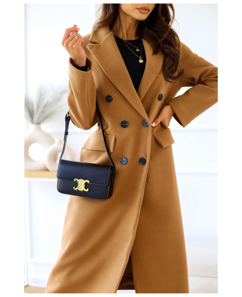 Lange Elegante Getailleerde Trenchcoat voor Dames | Perfect voor Herfst en Winter
