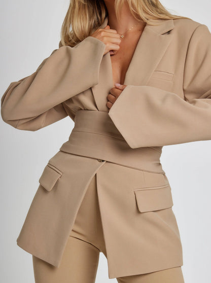 Dames Blazer met Tailleband | Elegant & Getailleerd