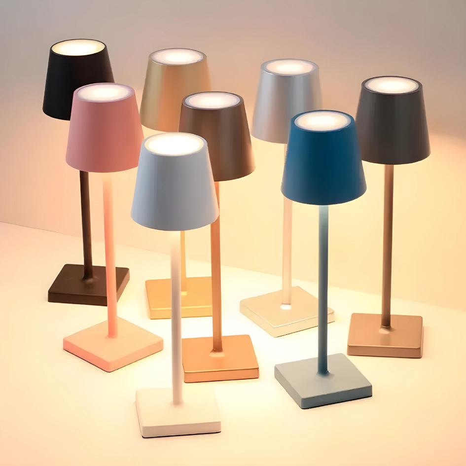 Nordia Light – Draadloze Oplaadbare LED Tafellamp met Touch Dimfunctie