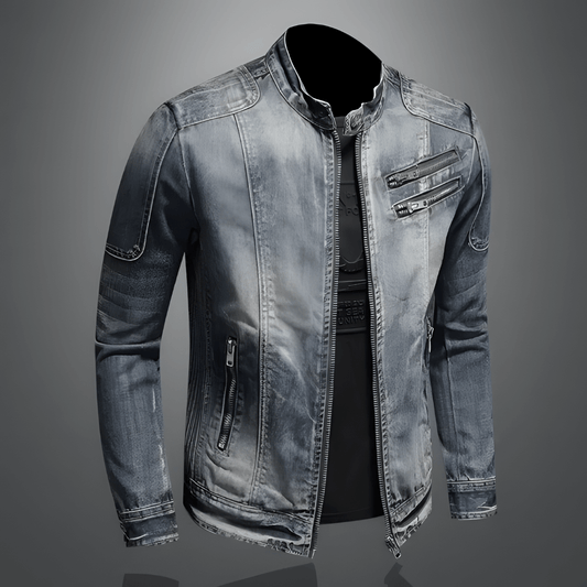 Retro Spijkerjack voor Heren – Vintage Look met Zakken