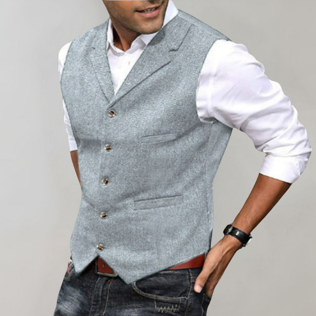 Elegante Heren Gilet - Stijlvolle & Duurzame Herenvest