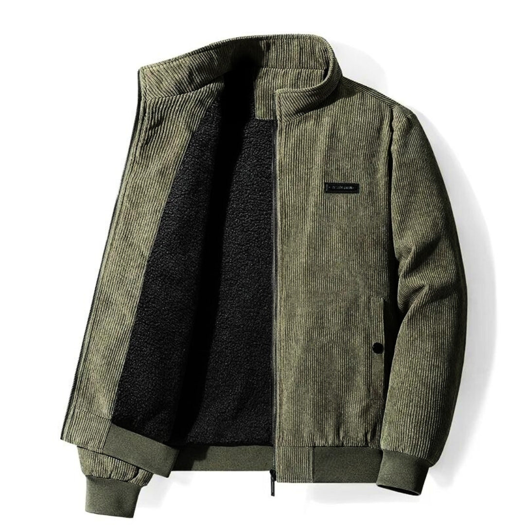 Winddichte Corduroy Jas Heren – Warm & Stijlvol voor Herfst en Winter