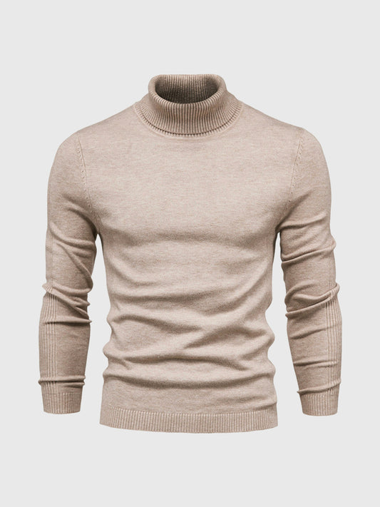Herren Rollkragenpullover mit langen Ärmeln – Lässig & Bequem