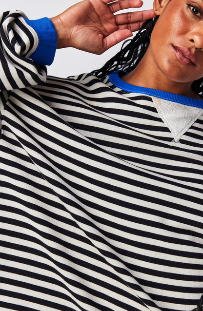 Oversized Gestreepte Damestrui – Comfortabel, Tijdloos & Stijlvol