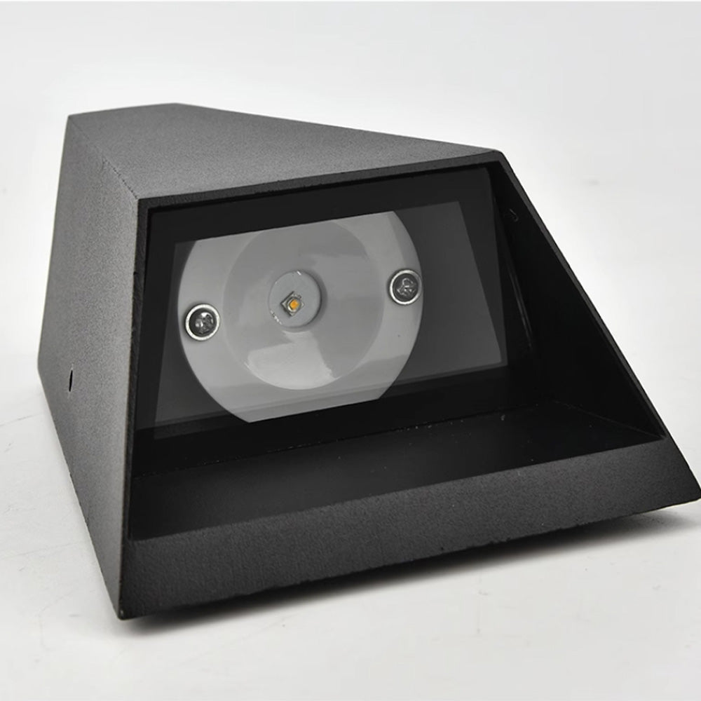 IP65 Geometric Modern Aluminum Black LED Outdoor Wall Lights