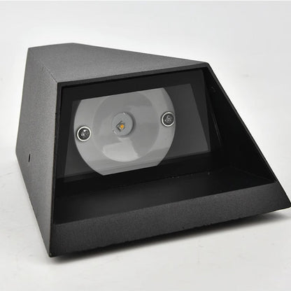 IP65 Geometric Modern Aluminum Black LED Outdoor Wall Lights