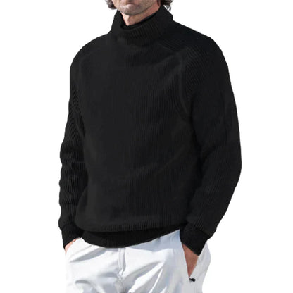 Heren coltrui met ribstructuur – Tijdloze winterstijl – Warm en stijlvol