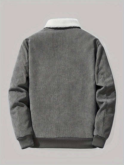Dicke Winterjacke mit Reverskragen für Herren – Warm & Stilvoll für Kalte Tage