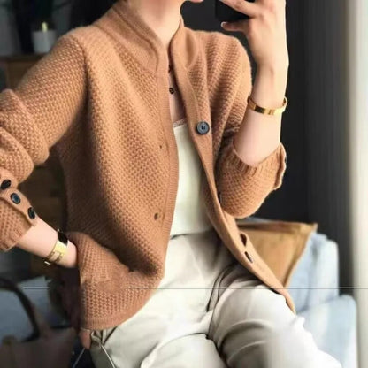 Dames Jas van Dikke Wol – Warm, Stijlvol & Tijdloos