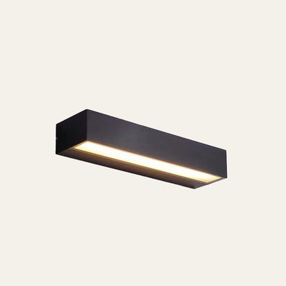 Minimalistische Wasserdichte Aluminium Schwarze LED Außenwandlampe – IP65