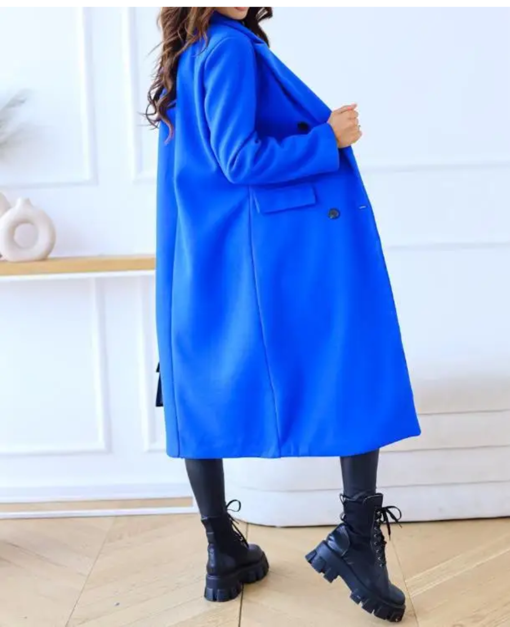 Lange Elegante Getailleerde Trenchcoat voor Dames | Perfect voor Herfst en Winter