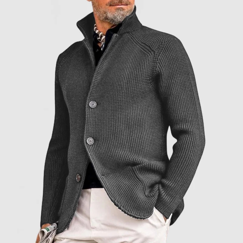 Stijlvol Herenvest met Opstaande Kraag – Comfort & Warmte