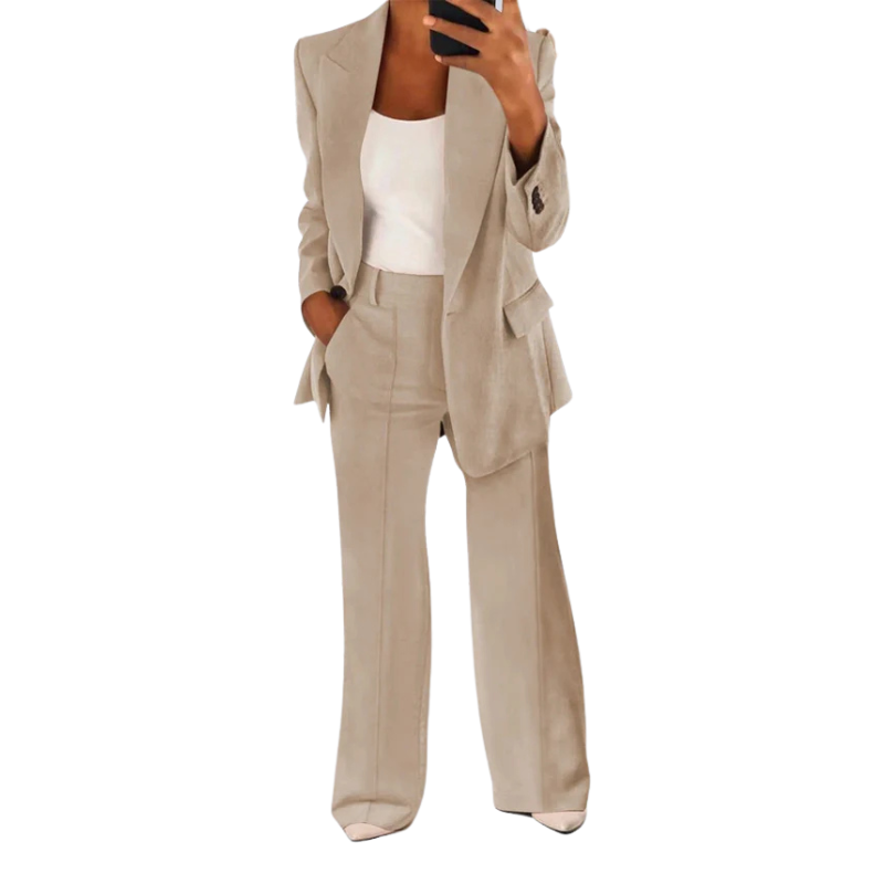 Elegante Damesjas met Dubbele Knopen – Herfstlook