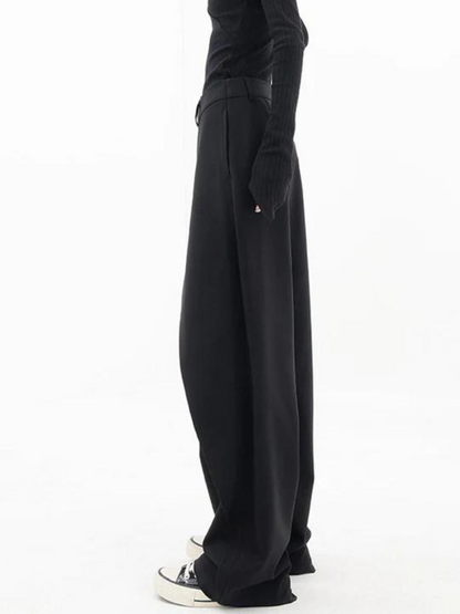 Dames Asymmetrische Broek met Wijde Pijpen