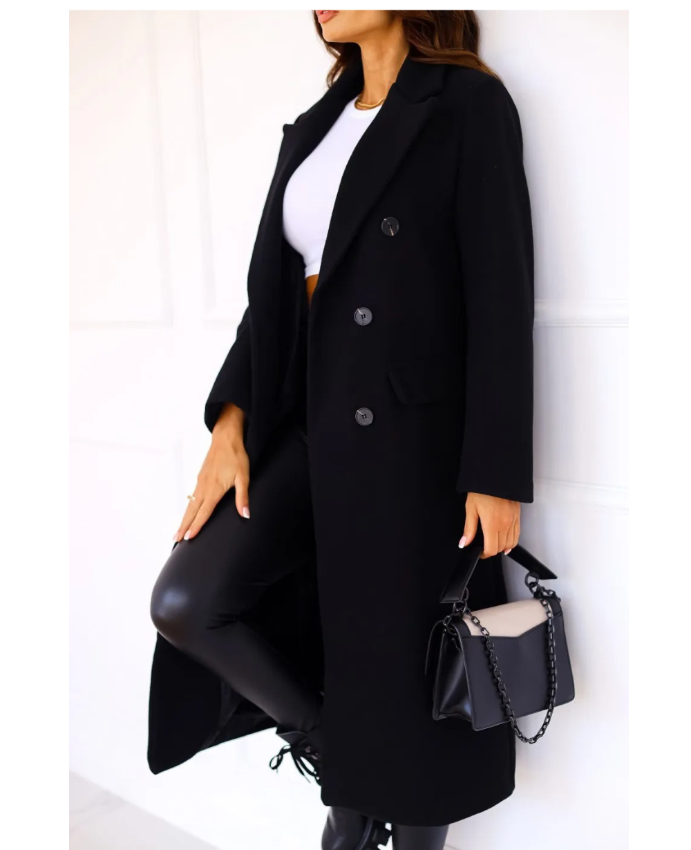 Lange Elegante Getailleerde Trenchcoat voor Dames | Perfect voor Herfst en Winter