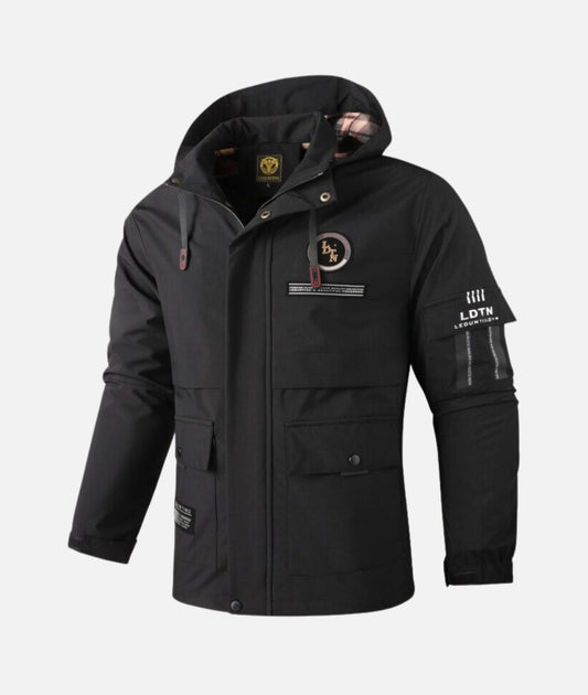 Wind- en Waterdichte Herenjas met Capuchon – Voor Lente & Herfst