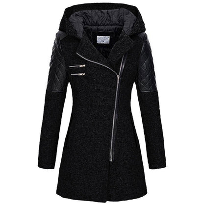 Vintage Lange Winterjacke Damen – Warm & Stilvoll für Herbst/Winter