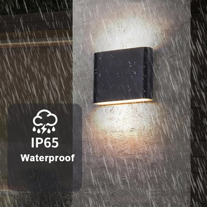 Moderne wasserdichte Außenlampe – Aluminium-Wandlampe mit Auf- und Abwärtslicht, IP65