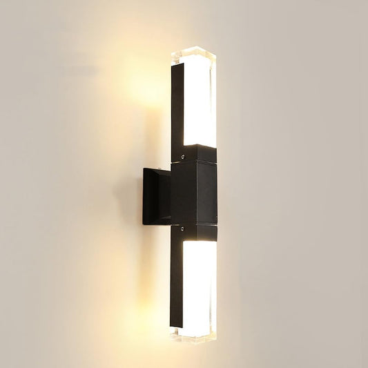 Moderne IP65 Buiten LED Wandlamp – Aluminium, Zwart, Waterdicht – Gevelverlichting voor Tuin en Terras