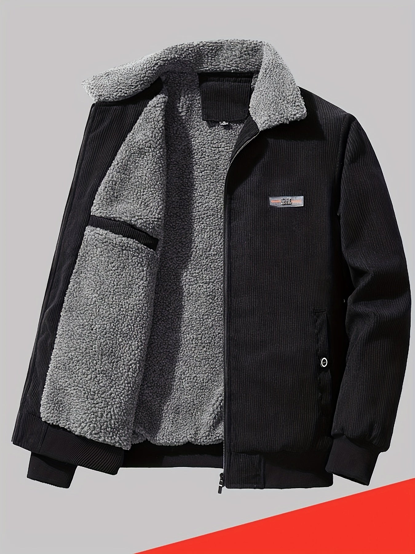 Dicke Winterjacke mit Reverskragen für Herren – Warm & Stilvoll für Kalte Tage