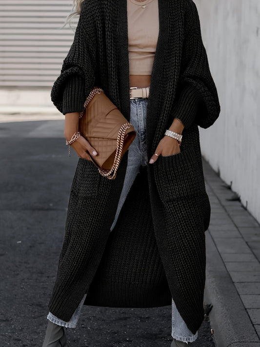 Casual Gebreid Vest met Zakken – Dames